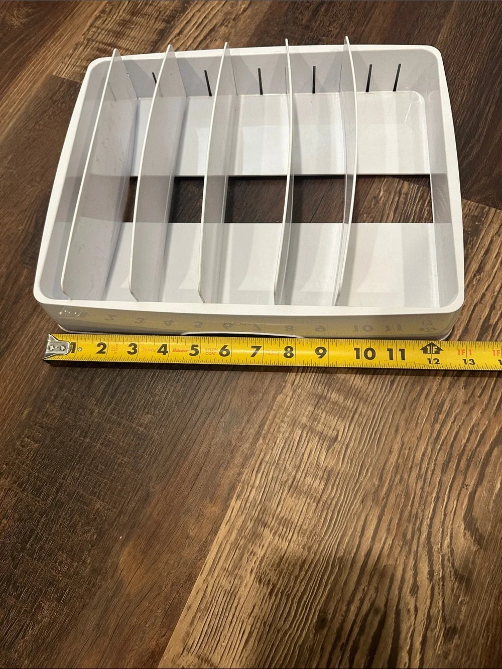 Youcopia White Adjustable Lid Organizer with Removable Dividers